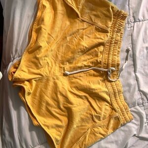 Aerie Sunlit Yellow Drawstring Shorts